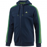 Джемпер ESSENTIALS 3 STRIPES FULL ZIP HOOD Adidas G70264