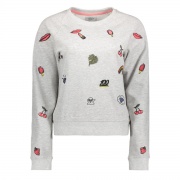 Толстовка onlCONVERSATION EMBROIDERY PRINT BOX SWT 15132740LightGrey ONLY