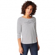 Футболка T-shirt stripe+print 1008733xx7016193 Tom Tailor
