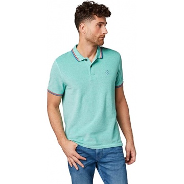 Поло polo in two-tone fabric 1008653XX1016129 Tom Tailor