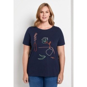 Футболка T-shirt with embroide 1016592XX7610360 Tom Tailor