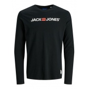 Футболка с длинными рукавами JOR30HISTORY TEE LS CREW NECK 12181902 Black Jack & Jones