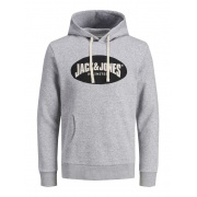 Толстовка JOR30HISTORY SWEAT HOOD 12181892 Light Grey Jack & Jones