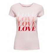 Футболка ONLLOVE LIFE FIT S/S TOP BOX JRS 15226018 Ballerina ONLY