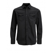 Рубашка JJESHERIDAN SHIRT L/S NOOS 12138115 Black Denim Jack & Jones