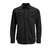 Сорочка JJESHERIDAN SHIRT L/S NOOS 12138115 Black Denim Jack & Jones