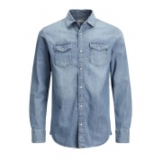 Рубашка JJESHERIDAN SHIRT L/S NOOS 12138115 Medium Blue Denim Jack & Jones