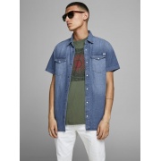 Сорочка JJESHERIDAN SHIRT S/S 12159371 Medium Blue Denim Jack & Jones