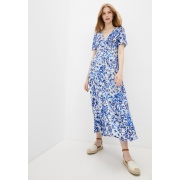 Платье ONLENOLA S/S MIDI DRESS  WVN 15230958 Dazzling Blue-CRUISE FLORAL ONLY