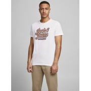 Футболка JORREGGIE TEE SS CREW NECK 12189836 White-JJ PRINT Jack & Jones