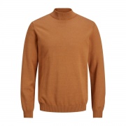 Водолазка JJEBASIC KNIT MOCK NECK NOOS 12190170-Umber-Detail: twisted w. Meerkat Jack & Jones