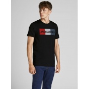 Футболка JJECORP LOGO TEE SS O-NECK 3PK MP 12191762-Navy Blazer-Pack: Black (PLAY) Jack & Jones