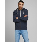 Толстовка JJEHOLMEN SWEAT ZIP HOOD NOOS 12136884-Navy Blazer-Fit:REG FIT Jack & Jones