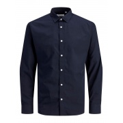 Рубашка JJJOE SHIRT LS PLAIN 12187222-Navy Blazer-Fit:/SLIM Jack & Jones