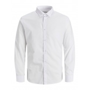 Рубашка JJJOE SHIRT LS PLAIN 12187222-White-Fit:/SLIM Jack & Jones