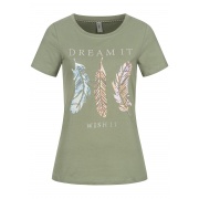 Футболка ONLKITA LIFE FEATHER S/S T-SHIRT CS JRS 15248950-Shadow ONLY