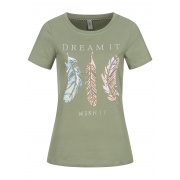 Футболка ONLKITA LIFE FEATHER S/S T-SHIRT CS JRS 15248950-Shadow ONLY