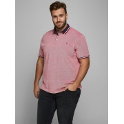 Поло JJEPAULOS POLO SS NOOS PS 12143859-Rio Red-Detail:PS Jack & Jones PLUS