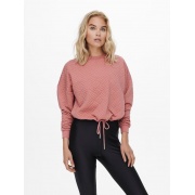 Толстовка ONLSQUARE L/S STRING O-NECK CC SWT 15234269-Ash Rose ONLY