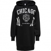 Туніка ONLZOEY LS DREAMER OVERSIZED TUNIC NN 15258223-Black-Print:CHICAGO ONLY