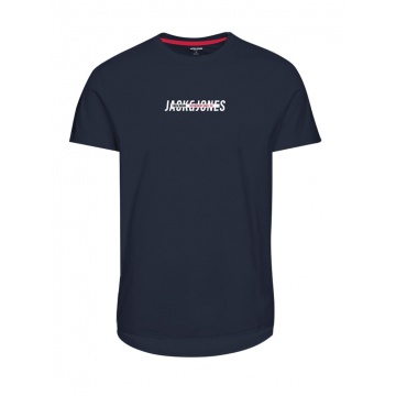 Футболка JJTEO TEE SS 12200238-Navy Blazer-Print:Small print Jack & Jones