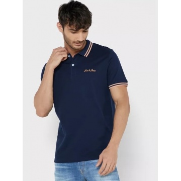 Поло JJNERY POLO 12200511-Navy Blazer-Fit:Standard Jack & Jones
