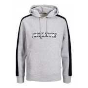 Худи JJCUT SWEAT HOOD 12200692-Light Grey Melange Jack & Jones