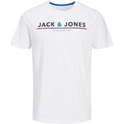 Футболка JACMONT TEE SS LW 12205227-White Jack & Jones