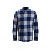 Рубашка JJEJASON CHECK SHIRT L/S 12200694-Navy Blazer-Fit:SLIM FIT Jack & Jones
