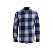 Сорочка JJEJASON CHECK SHIRT L/S 12200694-Navy Blazer-Fit:SLIM FIT Jack & Jones