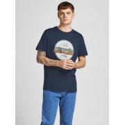 Футболка JORBRADY TEE SS CREW NECK SN 12205503-Navy Blazer-Fit:STD/SOLID Jack & Jones