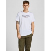 Футболка JORFABIAN TEE SS CREW NECK FST 12207664-Bright White Jack & Jones