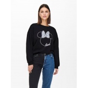 Худи ONLDISNEY LIFE L/S MINNIE FLOWER BOX SWT 15250095-Black-Print:MINNIE OUTLINE ONLY