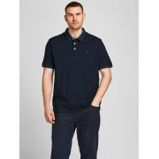 Поло JJEPAULOS POLO SS NOOS PS 12143859-Dark Navy-Detail:PS Jack & Jones PLUS