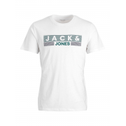 Футболка JJECORP LOGO TEE SS O-NECK NOOS 12151955-Bright White-Detail:Play 4 Jack & Jones