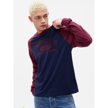 Футболка с длинным рукавом  LONGSLEEVE RAGLAN TEE 765764-02 GAP