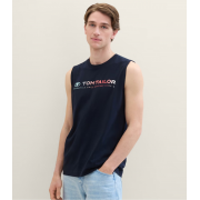 Майка Tanktop with a logo print 1041866ХХ10668 Tom Tailor
