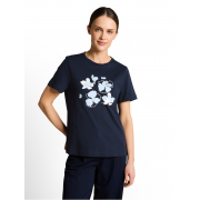 Футболка T-shirt basic crew neck print 1050414-10668 Tom Tailor