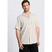 Рубашка короткий рукав Men's Regular Fit Striped Resort Shirt 1050949-40205 Tom Tailor