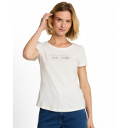 Футболка T-Shirt with logo rhinestones 1051230-10315 Tom Tailor