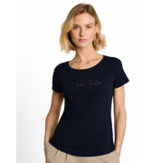 Футболка T-Shirt with logo rhinestones 1051230-10668 Tom Tailor